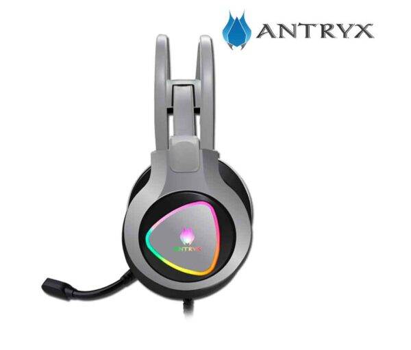 AURICULAR ANTRYX THUNDER GAMING SILVER LED - RGB (AGH-7800S7V) - Imagen 4